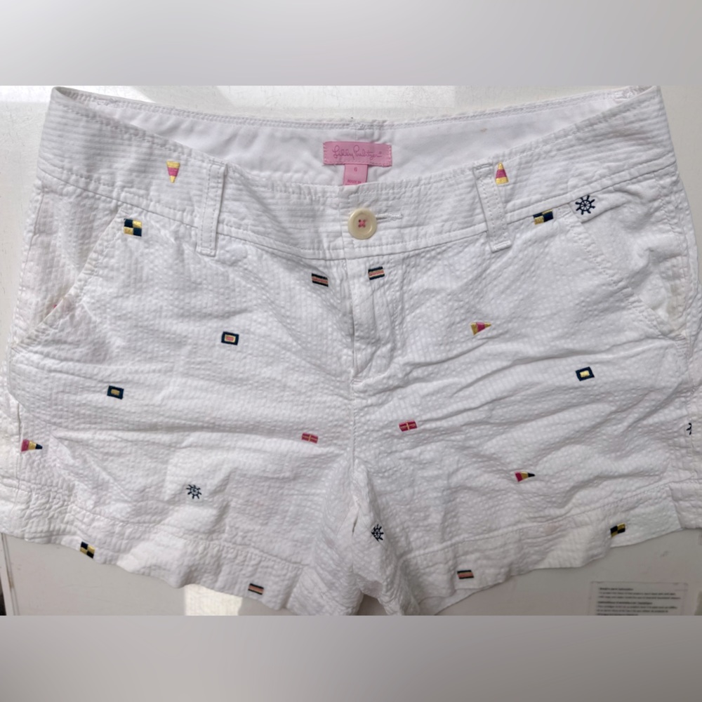 Lily Pulitzer Seersucker Shorts - Size 6